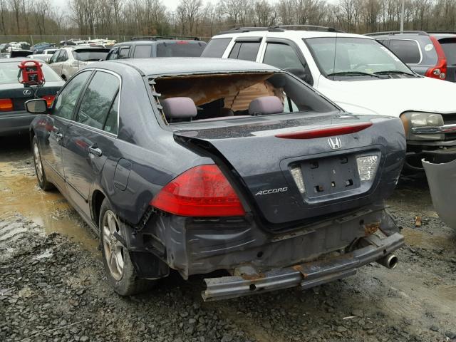 1HGCM56726A154801 - 2006 HONDA ACCORD EX BLACK photo 3