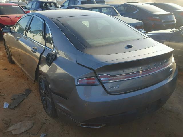 3LN6L2JK9GR617299 - 2016 LINCOLN MKZ GRAY photo 3