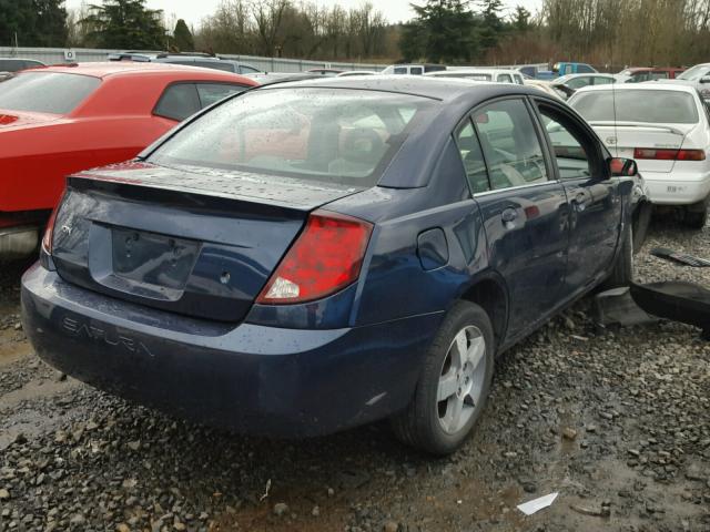 1G8AL55F97Z124726 - 2007 SATURN ION LEVEL BLUE photo 4