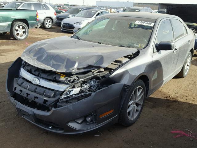 3FAHP0JG1BR330863 - 2011 FORD FUSION SEL GRAY photo 2