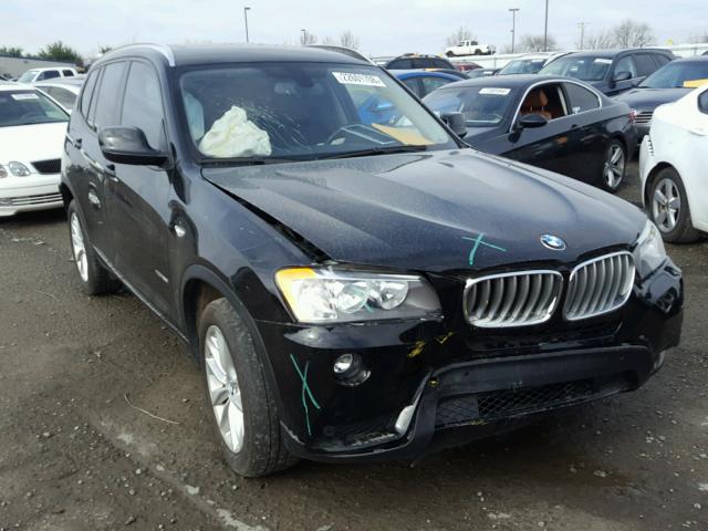 5UXWX9C50E0D38590 - 2014 BMW X3 XDRIVE2 BLACK photo 1