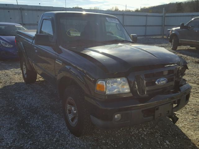 1FTYR10U46PA25176 - 2006 FORD RANGER BLACK photo 1