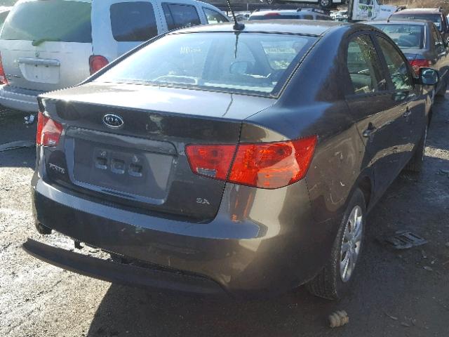 KNAFU4A23B5433918 - 2011 KIA FORTE EX BROWN photo 4