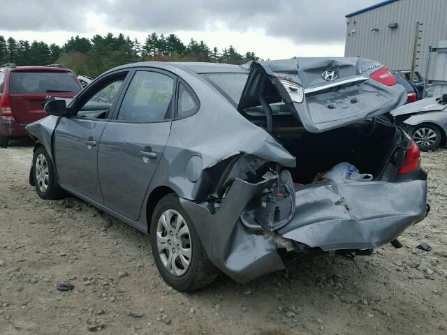 KMHDU4AD3AU936585 - 2010 HYUNDAI ELANTRA BL GRAY photo 3