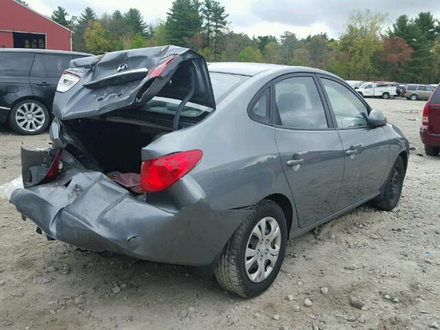 KMHDU4AD3AU936585 - 2010 HYUNDAI ELANTRA BL GRAY photo 4