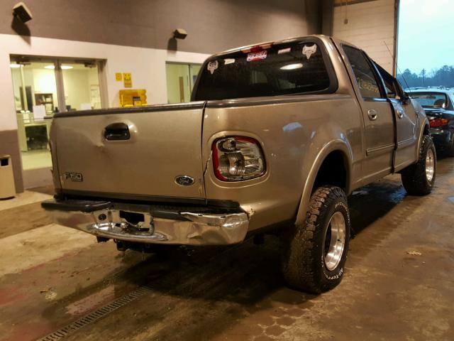 1FTRW08L12KB51974 - 2002 FORD F150 SUPER GRAY photo 4