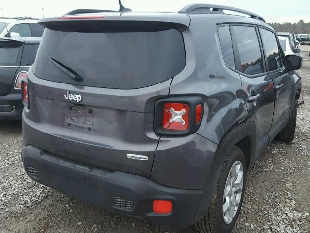 ZACCJABB3HPG22905 - 2017 JEEP RENEGADE L GRAY photo 4