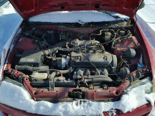 2HGEH2363PH511624 - 1993 HONDA CIVIC DX RED photo 7