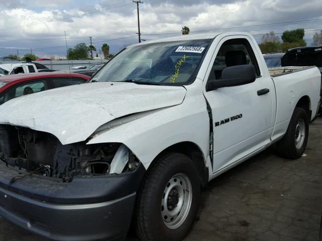 3D7JB1EK0BG632435 - 2011 DODGE RAM 1500 WHITE photo 2