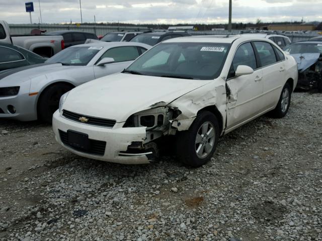 2G1WT58N989286245 - 2008 CHEVROLET IMPALA LT WHITE photo 2