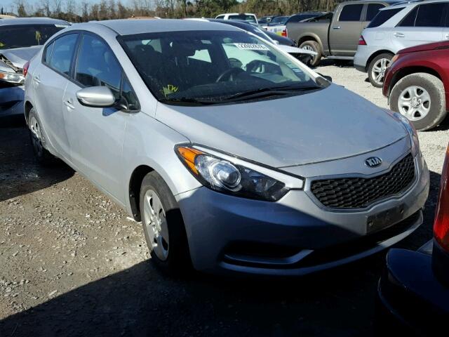 KNAFK4A66F5400880 - 2015 KIA FORTE LX SILVER photo 1