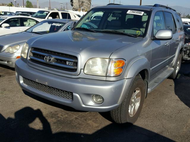 5TDBT48A71S048873 - 2001 TOYOTA SEQUOIA LI SILVER photo 2