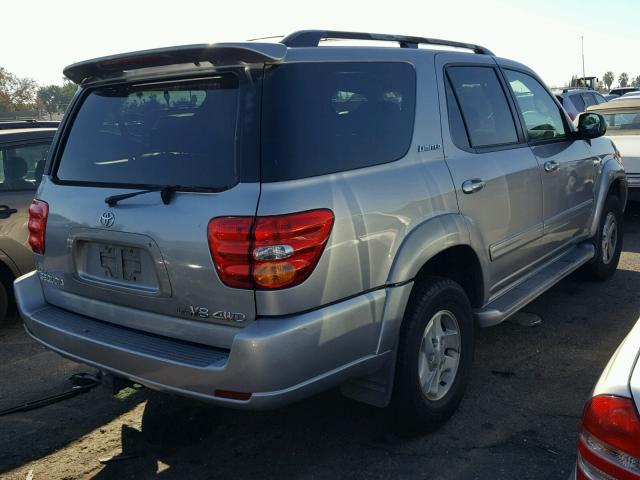 5TDBT48A71S048873 - 2001 TOYOTA SEQUOIA LI SILVER photo 4