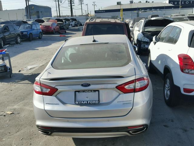 3FA6P0K98ER150498 - 2014 FORD FUSION TIT GRAY photo 10