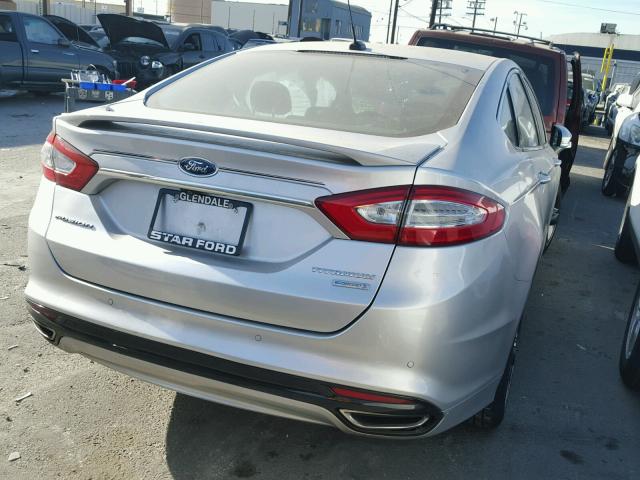 3FA6P0K98ER150498 - 2014 FORD FUSION TIT GRAY photo 4