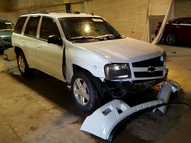 1GNDT13S882242666 - 2008 CHEVROLET TRAILBLAZE WHITE photo 1