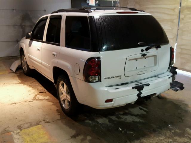 1GNDT13S882242666 - 2008 CHEVROLET TRAILBLAZE WHITE photo 3