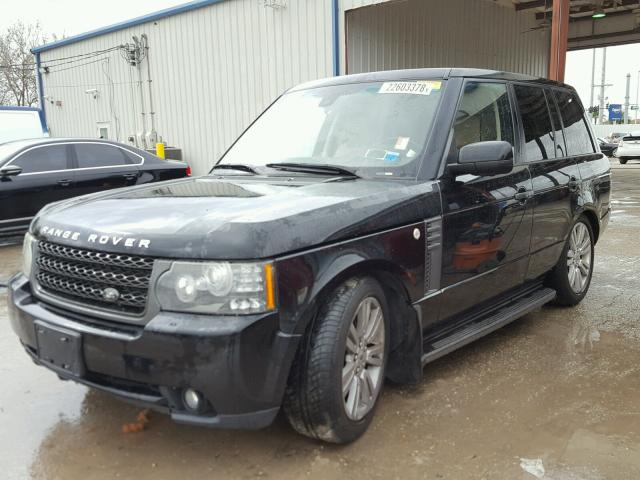 SALMF1D4XBA332178 - 2011 LAND ROVER RANGE ROVE BLACK photo 2