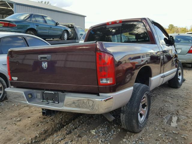 1D7HA16K05J526750 - 2005 DODGE RAM 1500 S BURGUNDY photo 4