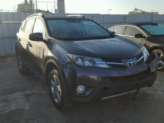 2T3WFREV1FW226733 - 2015 TOYOTA RAV4 XLE GRAY photo 1