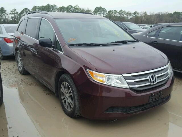 5FNRL5H45DB038270 - 2013 HONDA ODYSSEY EX MAROON photo 1