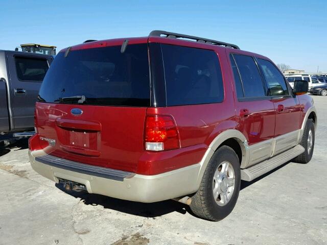 1FMPU17506LA97018 - 2006 FORD EXPEDITION RED photo 4