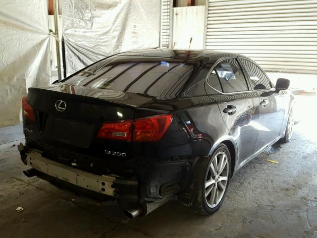 JTHBE262262005744 - 2006 LEXUS IS 350 BLACK photo 4