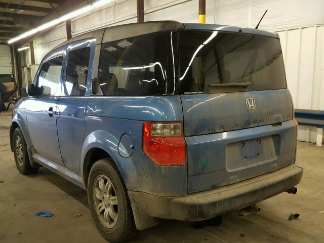 5J6YH28726L002987 - 2006 HONDA ELEMENT EX BLUE photo 3