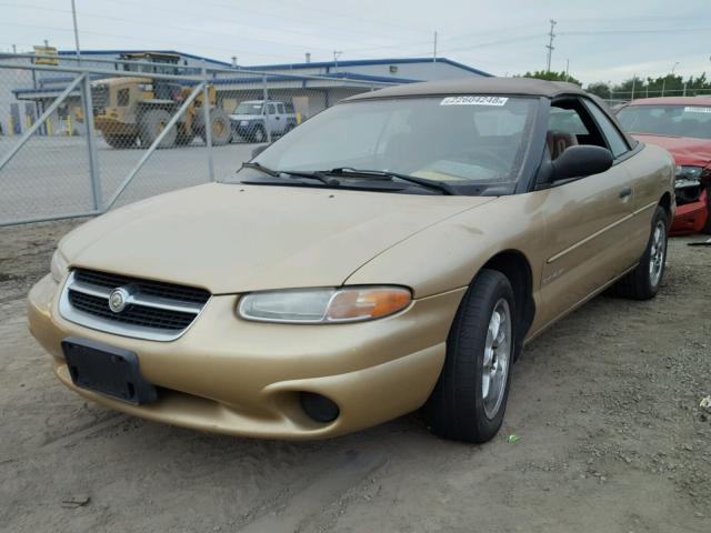 3C3EL45H4TT301711 - 1996 CHRYSLER SEBRING JX GOLD photo 2