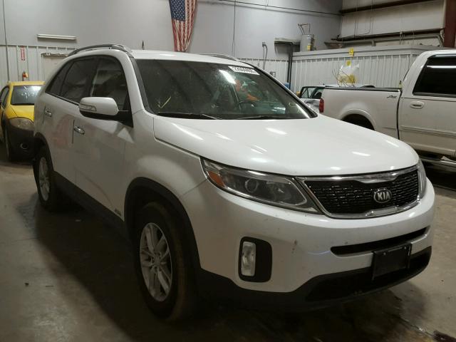 5XYKTCA68EG449934 - 2014 KIA SORENTO LX WHITE photo 1