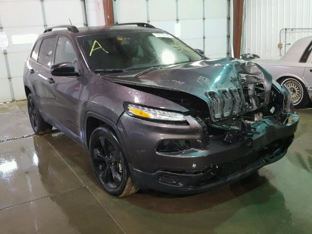 1C4PJLASXGW323959 - 2016 JEEP CHEROKEE S GRAY photo 1