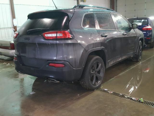 1C4PJLASXGW323959 - 2016 JEEP CHEROKEE S GRAY photo 4