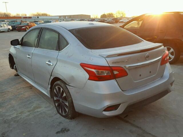 3N1AB7AP6GY315827 - 2016 NISSAN SENTRA S SILVER photo 3