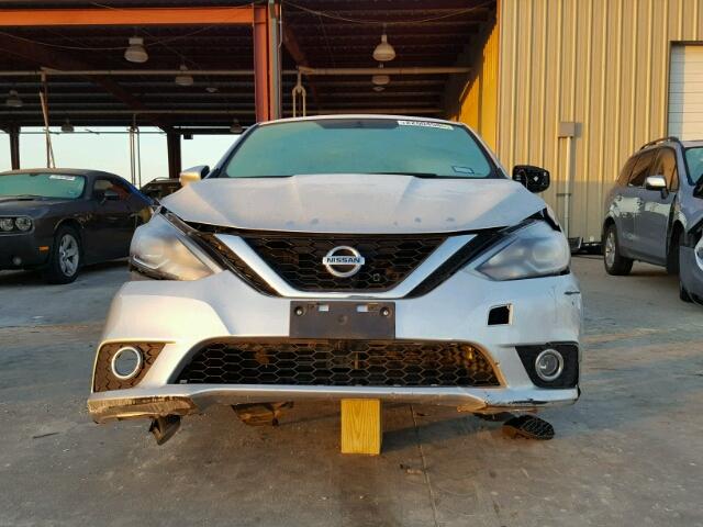 3N1AB7AP6GY315827 - 2016 NISSAN SENTRA S SILVER photo 9