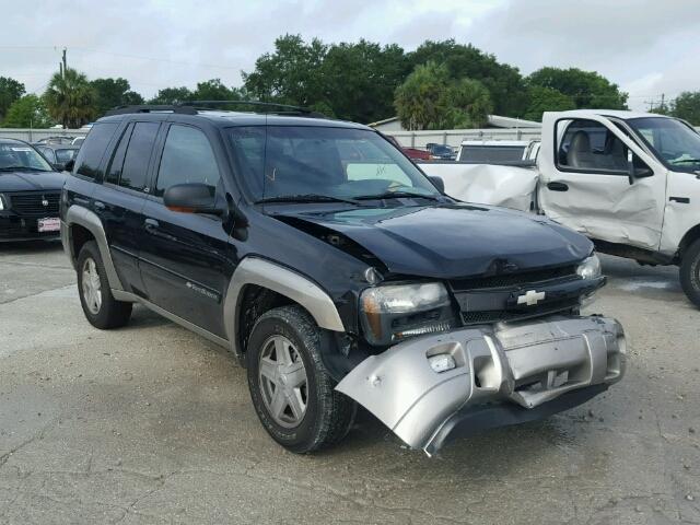 1GNDT13S332190548 - 2003 CHEVROLET TRAILBLAZE BLACK photo 1