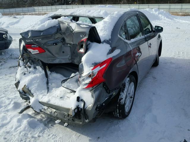 3N1AB7AP9GY323114 - 2016 NISSAN SENTRA S SILVER photo 4