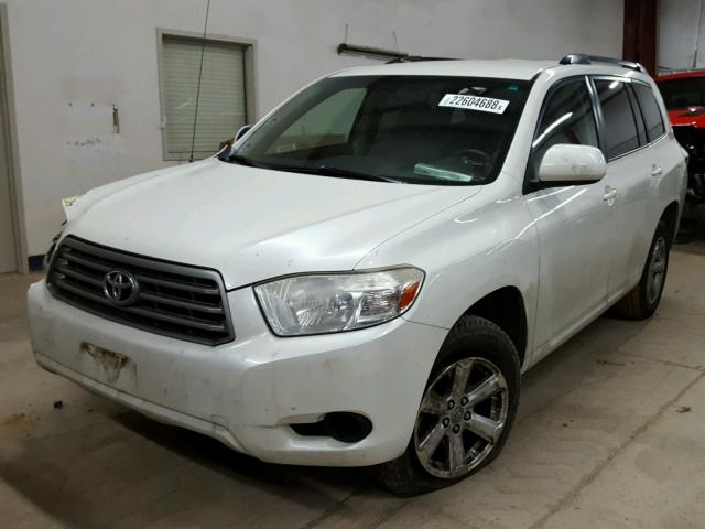 JTEZA3EH1A2011580 - 2010 TOYOTA HIGHLANDER WHITE photo 2