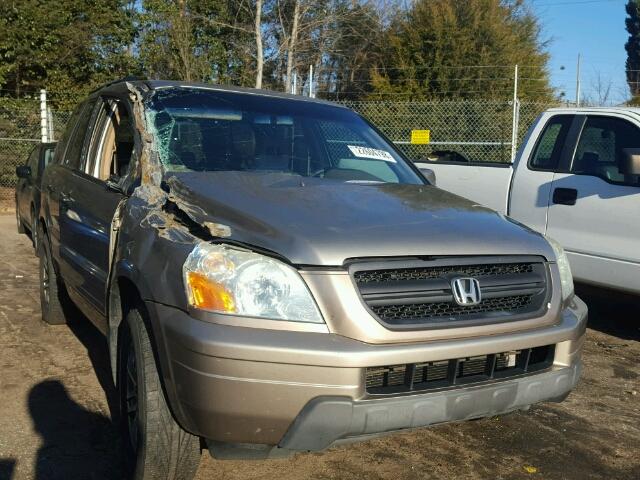 2HKYF18404H549883 - 2004 HONDA PILOT EX GOLD photo 1