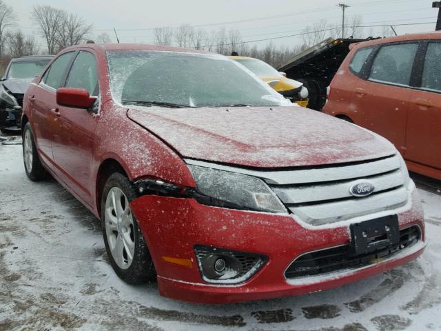 3FAHP0HA8CR169088 - 2012 FORD FUSION SE RED photo 1