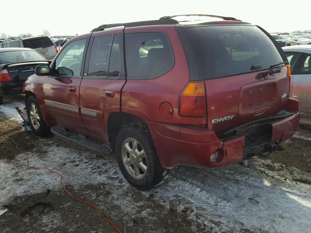 1GKDT13S722321220 - 2002 GMC ENVOY RED photo 3