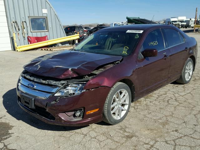 3FAHP0JG4BR221328 - 2011 FORD FUSION SEL PURPLE photo 2