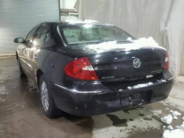 2G4WD582181156805 - 2008 BUICK LACROSSE C BLACK photo 3