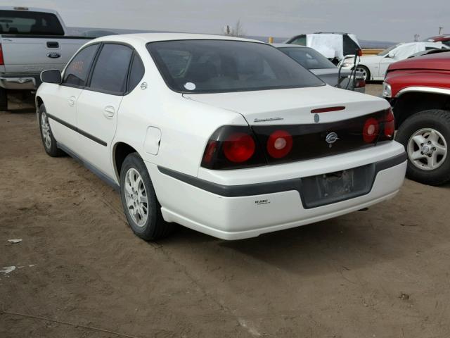 2G1WF52E149389430 - 2004 CHEVROLET IMPALA WHITE photo 3