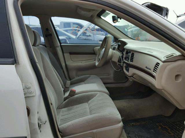 2G1WF52E149389430 - 2004 CHEVROLET IMPALA WHITE photo 5