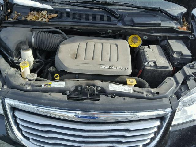 2C4RC1CG8ER113401 - 2014 CHRYSLER TOWN & COU BLACK photo 7