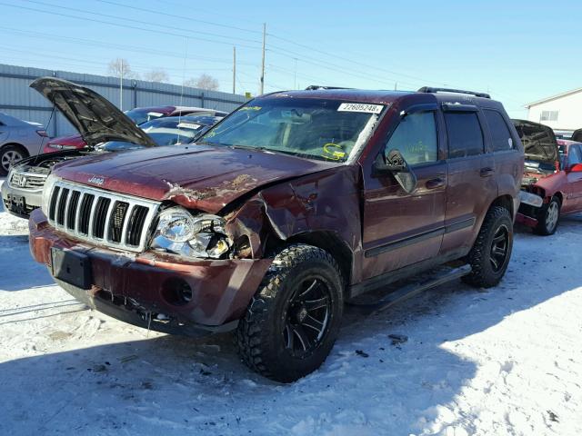 1J8GR48K97C514917 - 2007 JEEP GRAND CHER RED photo 2