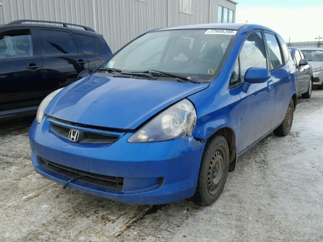 JHMGD38298S803947 - 2008 HONDA FIT DX BLUE photo 2