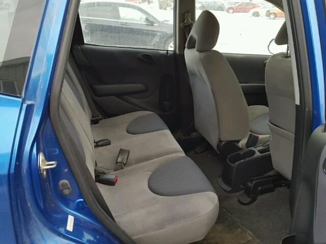 JHMGD38298S803947 - 2008 HONDA FIT DX BLUE photo 6