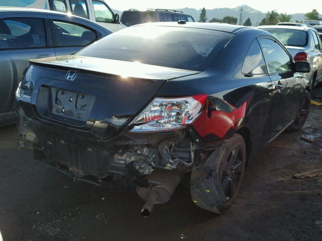 2HGFG12908H544465 - 2008 HONDA CIVIC EXL BLACK photo 4