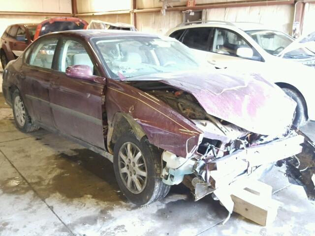 2G1WF52E749272497 - 2004 CHEVROLET IMPALA MAROON photo 1